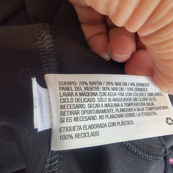 NEW Sz XS Ingrid & Isabel Maternity Crossover Panel Active Pants leggings black - Picture 6 of 8